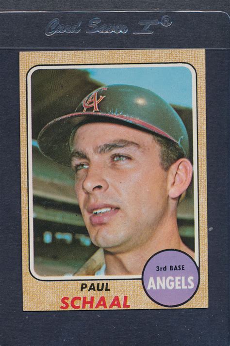 Topps Paul Schaal Angels Ex Mt Ebay