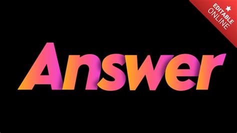 answer style lettering  orange gradient text effect generator