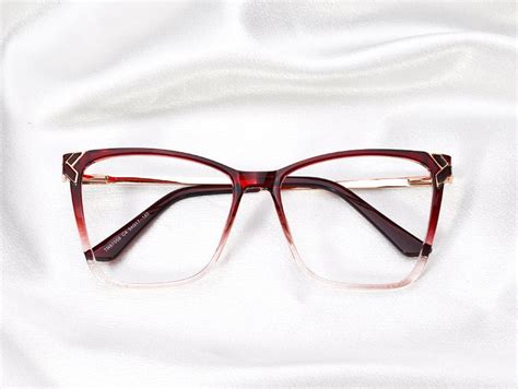 Kiala - Square Red Glasses for Women