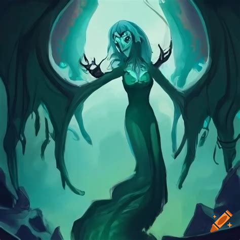 Cute Eldritch Banshee Illustration On Craiyon