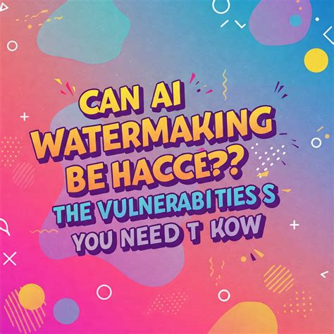 Can AI Watermarking Be Hacked? The Vulnerabilities You Need to Know