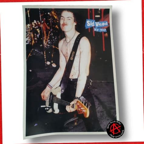 Jual Poster Sid Vicious Blood Ukuran Besar Sex Pistols Punk Uk