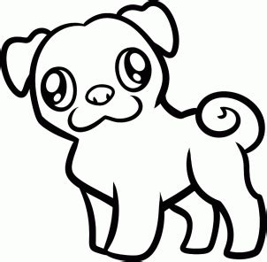 How to draw how to draw a pug for kids - Hellokids.com