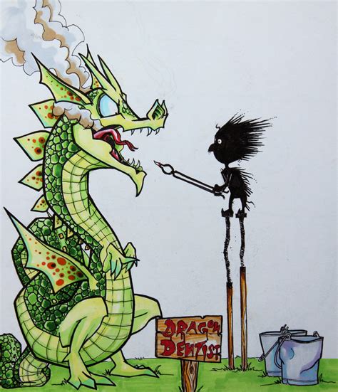 Dragon Dentist By Dan Clement Rimaginarybeingderps