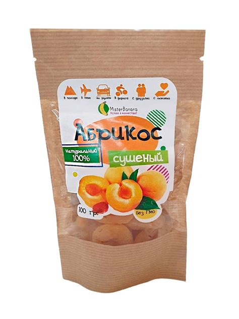 Характеристики Абрикос сушеный (курага) MisterBanana 100 гр, подробное ...