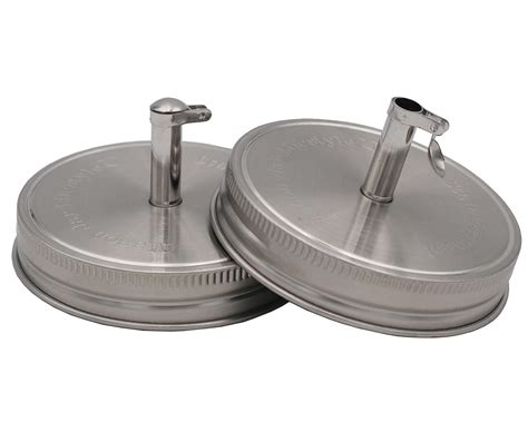 Oil Cruet Pour Spout Stainless Steel Lids For Mason Jars 2 Pack · Mason Jar Lifestyle