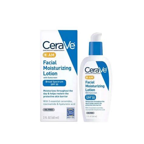 Cerave Am Oil Free Facial Moisturizing Lotion Sunscreen Spf Ml