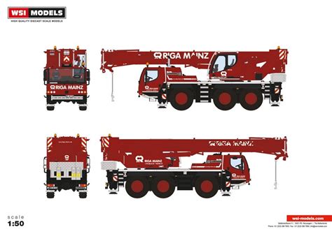 Liebherr LTM 1050 3 1 Riga Mainz WSI Models 1 50 Wsi 51 2155 53