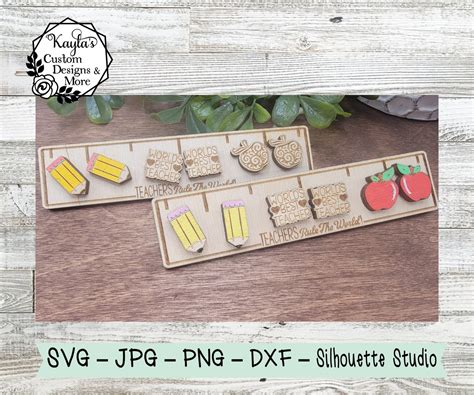 Teachers Rule The World Studs and Ruler Earrings Digital Download