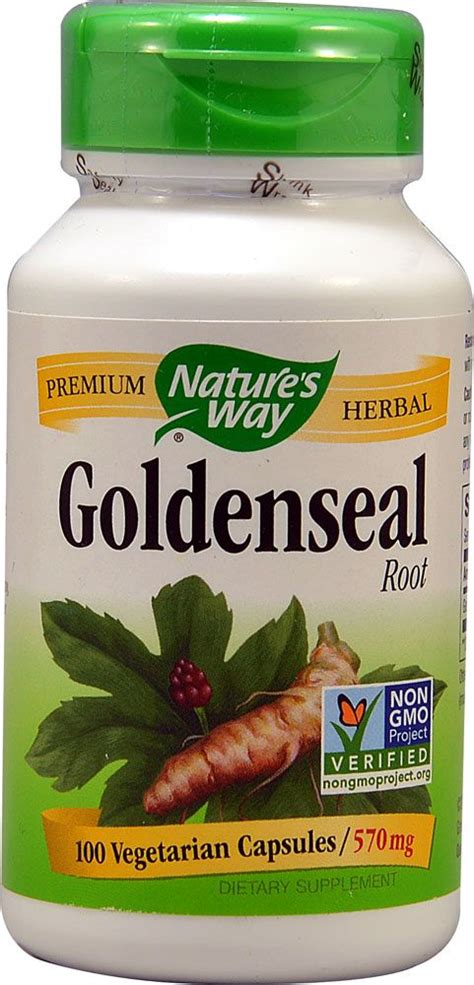 Nature S Way Goldenseal Root Traditional Digestive Support 570 Mg Per Serving 100 Vegan