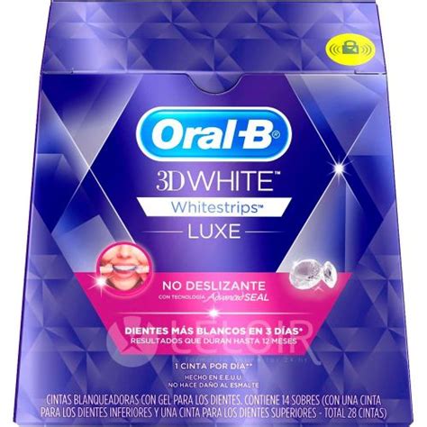 Oral B Tiras Blanqueadoras 3d White Luxe Advanced Farmacia Leloir