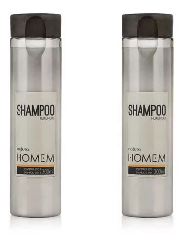 Pack X 2 Shampoo Natura Homem 2 En 1 Murumuru 300ml Cuotas sin interés