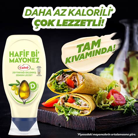 Calve Hafif Bi Mayonez Zeytinyağı Eklenmiş Zengin Lezzet 355 G Migros