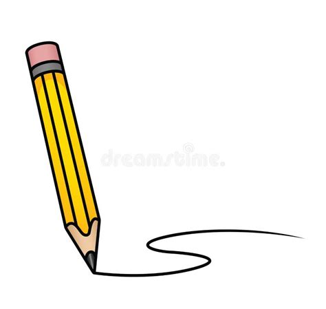 Cartoon Pencil stock vector. Illustration of isolated - 50236897