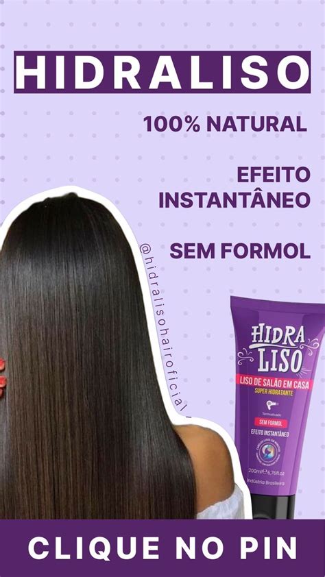 Hidraliso Um Alisante Natural Cabelo De Sal O Em Casa A Famosa