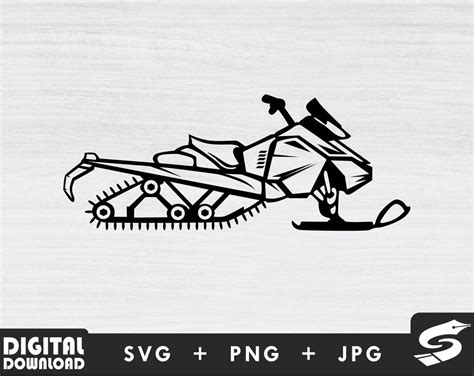 Snowmobile Silhouette Svg Snow Mobile Svg Snowmobile Rider Svg