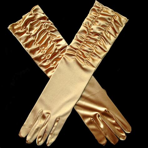 Elegante Damen Lange Handschuhe Hochzeit Party Satin Ellenbogen