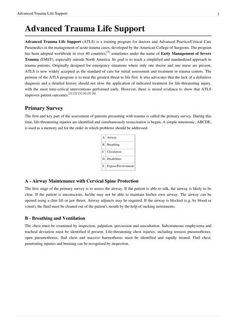 Pdf Advanced Trauma Life Support Atls Dokumentips