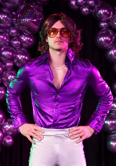 shattered glass disco shirt  men