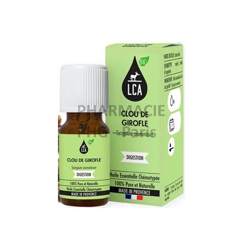 CLOU DE GIROFLE HUILE ESSENTIELLE BIO LCA Flacon De 10 ML