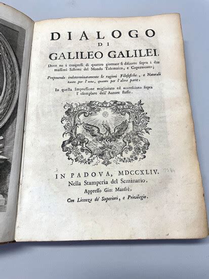 Galileo Galilei Dialogo Di Galileo Galilei Dialogo Dove Ne I