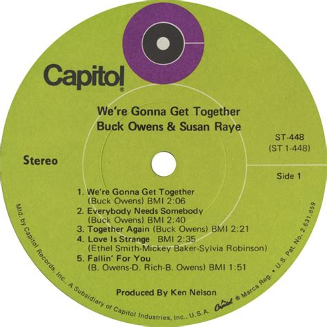 Buck Owens Susan Raye Were Gonna Get Together Vintage Vinyl