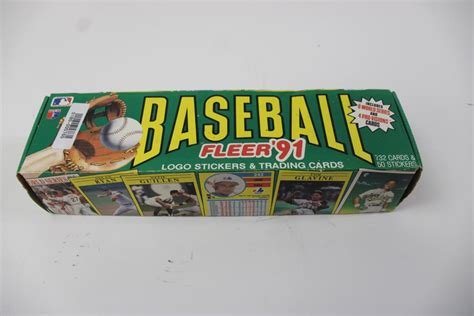 Baseball Fleer 91 Logo Stickers And Trading Cards 50 Pieces