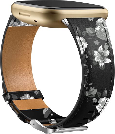 Dirrelo Echtes Leder Armband Kompatibel Mit Fitbit Versa Versa