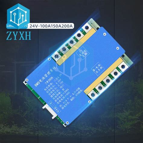 BMS 7S 24V 150A 200A 100A ลิเธียม18650บอร์ดซ่อมโทรศัพท์มือถือสมดุล BMS ...
