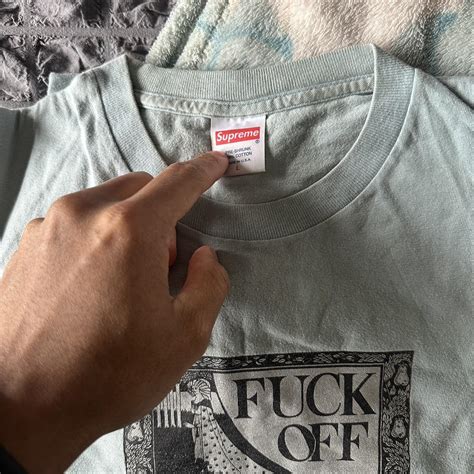 Supreme Fuck Off Tee Size Large Condition Depop