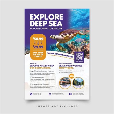 Premium Psd Explore Sea Tour