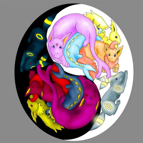 Eevee Ying Yang By Toygercat On Deviantart