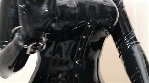Fully Encased Silicone Doll In Rubber Plays With Silicone Pussy And Latex Sheath Dollified