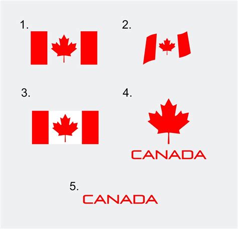 Canada Flag Decals Canada Decals Canadian Flag Various - Etsy