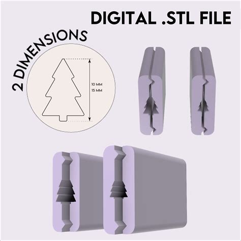 3d File Fir Tree Polymer Clay Bead Roller Stl Digital File 🌲 ・model