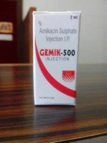 Gemik Mg Amikacin Sulfate Injection Ip Ml At Rs Box In