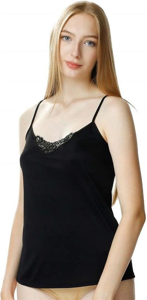 MEWA Lingerie Koszulka damska Oliwia na ramiączkach Kolor Czarny Rozmi Ceny i opinie
