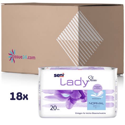 Seni Lady Slim Normal Einlagen, 340 ml Saugstärke