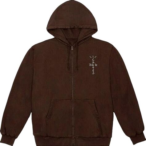 Buy Cactus Jack by Travis Scott YUP! Zip Hoodie 'Brown' - CJMFHS09 BROW ...