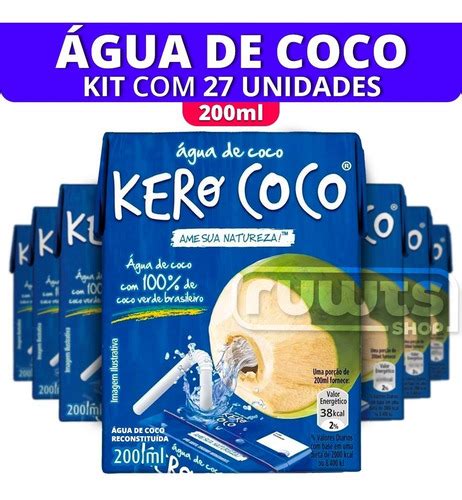 Gua De Coco Kero Coco Ml Kit Unidades Mercadolivre