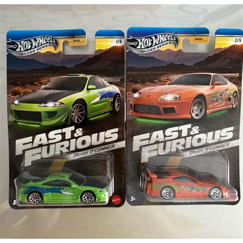Jual Hot Wheels Fast And Furios Brian O Conners Toyota Supra Dan Mitsubishi Eclipse Shopee