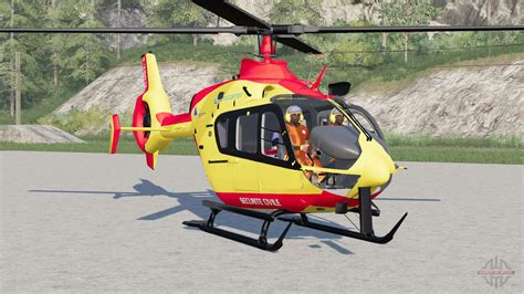 Eurocopter EC145 Securite Civile Para Farming Simulator 2017