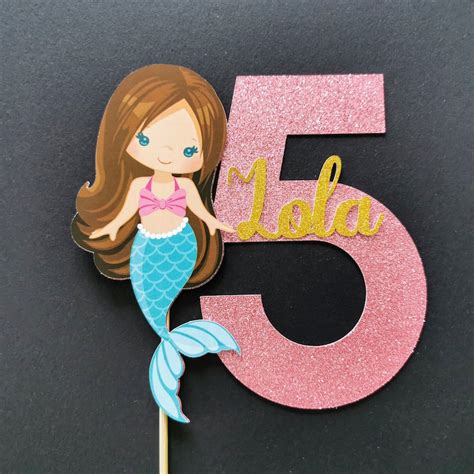 Mermaid Cake Topper Etsy
