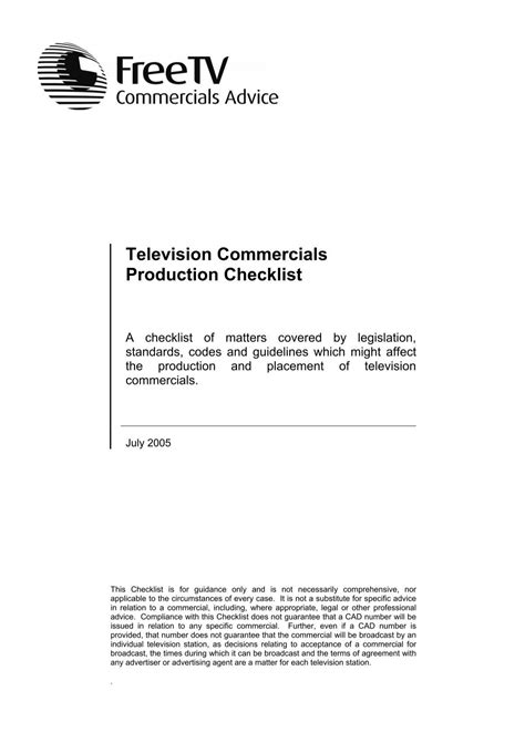 Television Production Guide