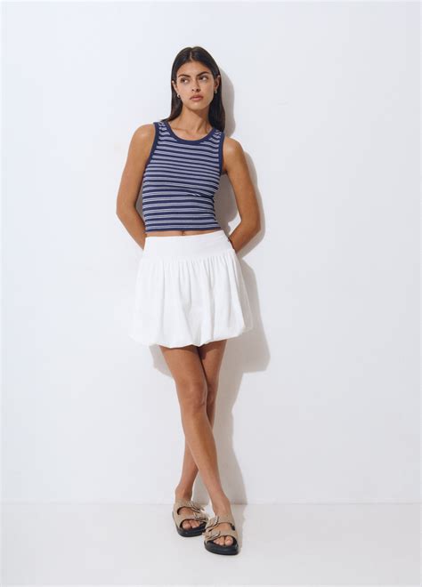Cotton Puff Skirt Brownie