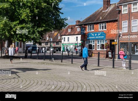 The Square In Petersfield Town Centre Hampshire England Uk Stock