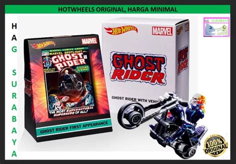 Promo Hotwheels Hot Wheels Sdcc Marvel Ghost Rider Motorcycle Figure Kab Bekasi Hag