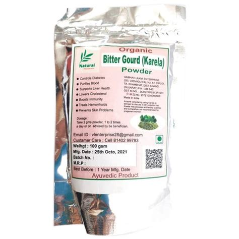 Momordica Charantia Linn Brown Organic Bitter Gourd Powder Packaging