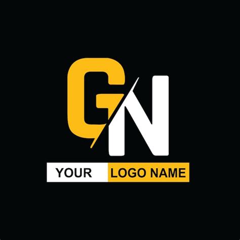 Premium Vector Gn Brand Logo Design