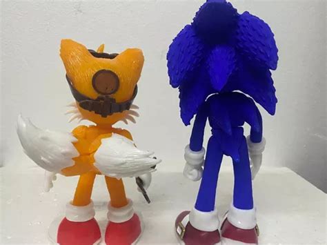 Sonic Y Tails Sonic The Hedgehog Figuras Articuladas Con Luz En